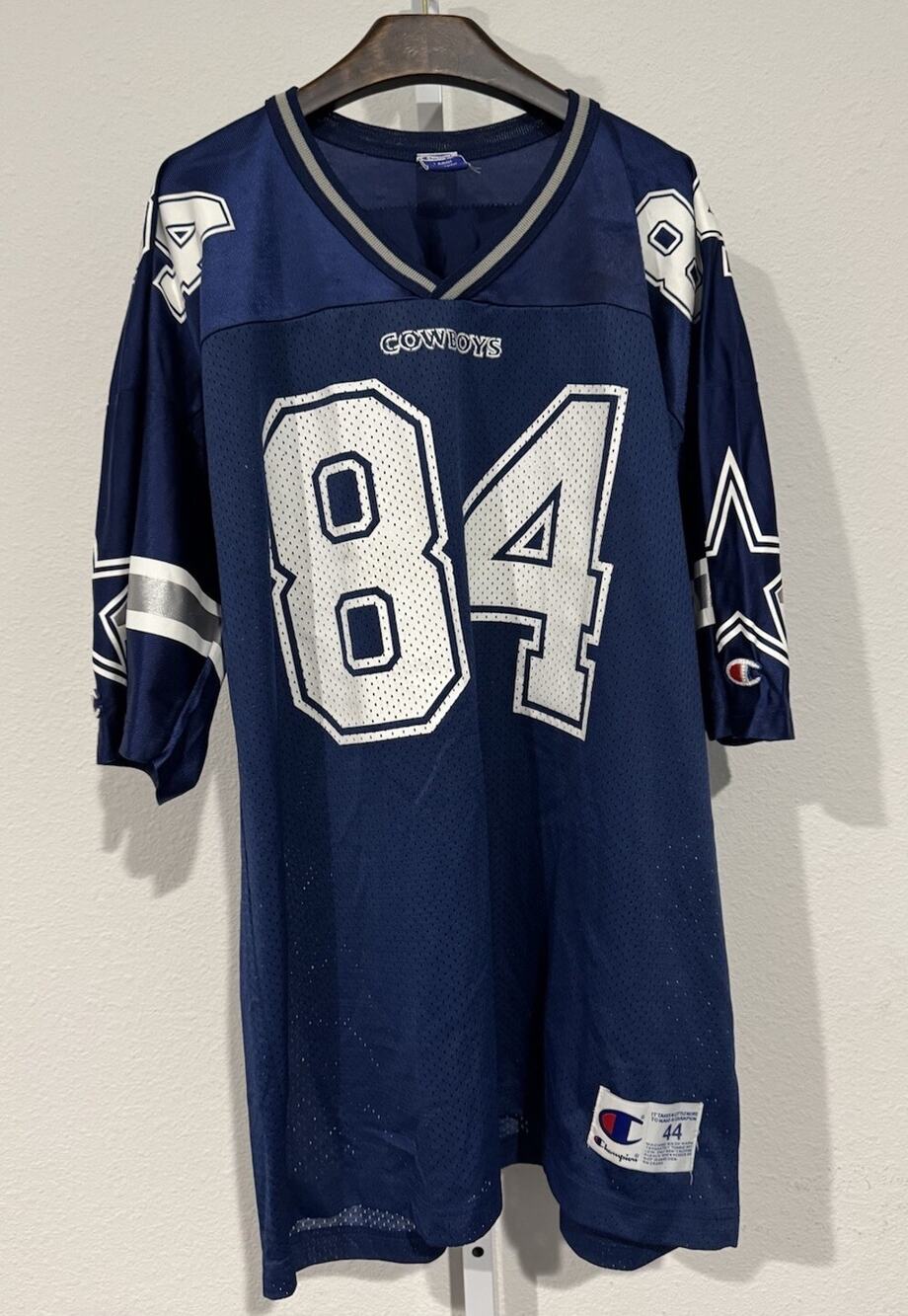 Dallas Cowboys Joey Galloway Jersey Mens 44 Navy Blue Vintage Champion
